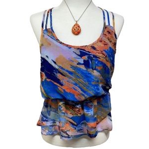 Under Skies Racer Back Blouse